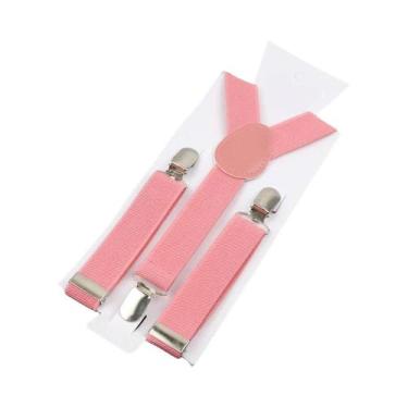 Imagem de Suspensórios Ajustáveis De Couro Elástico Em Cores Sólidas Para Crianç