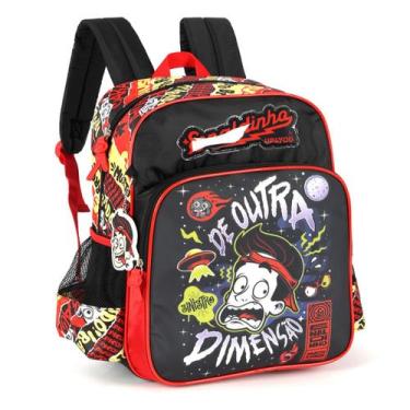 Imagem de Mochila De Costa Youtuber Enaldinho Preto Juvenil Escolar - Luxcel
