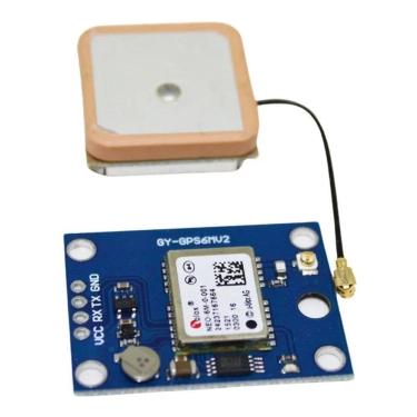 Imagem de 2X Módulo Gps Neo-6M V2 Com Antena Para Arduino / Drone