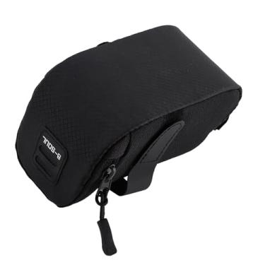 Imagem de Luqeeg B-SOUL Bolsa de Selim Traseiro Leve e Durável para Bicicleta para Chaves de Celular Sob Armazenamento do Assento para Bicicleta de Montanha de Estrada Preto Vermelho 5,9 "X 2,7" X 2,7 "para