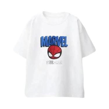 Imagem de Camiseta De Verão Do Homem-Aranha Para Meninos, Roupa Infantil De Mang