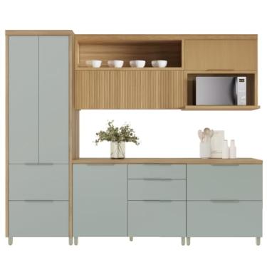 Imagem de Armário De Cozinha Completa 100% Mdf 6 Portas 6 Gavetas Mariah