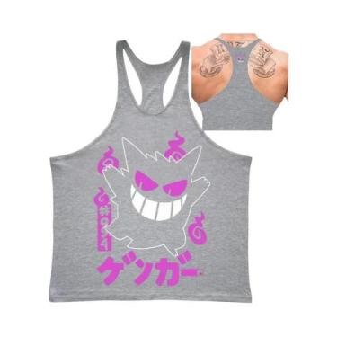 Imagem de Camiseta Regata Oversize Gengar Para Homens Em Algodão, Jersey De Fitn