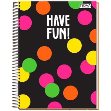 Imagem de CADERNO UNIVERSITÁRIO C/D ESPIRAL FUN 10 MATÉRIAS 160 FLS GOFRADO