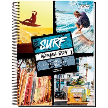 Imagem de CADERNO UNIVERSITÁRIO C/D ESPIRAL 20 MATÉRIAS 320 FLS GO SURF