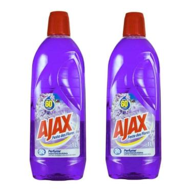 Imagem de Kit 2 Limpador Diluível Ajax Festa Das Flores Lavanda 1 Litro