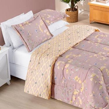 Imagem de Kit edredom bouti casal king 3 peças - MAYRA ENXOVAIS, LAVANDA