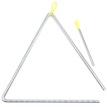 Imagem de Triangulo musical médio 25 cm com batedor TRG10 - Aço - MXP