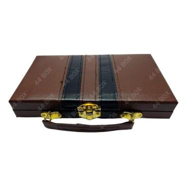 Imagem de Dominó Profissional 10 Milimetros Resina Grosso Com Maleta - Jogo Peça