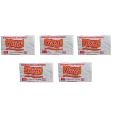 Imagem de Toalhas De Papel Interfolhas 2 Dobras Fardo Com 5 Pacotes - Baby