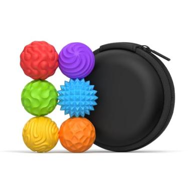 Imagem de Bolas Sensoriais Magnéticas de Silicone – Brinquedo Antiestresse e Calmante para Crianças e Adultos, Ideal para Autismo, Alívio Ansiedade (6 peças - colorido)