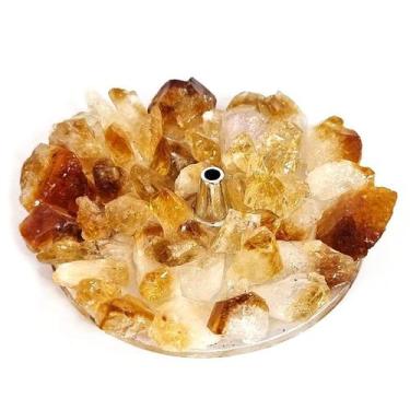 Imagem de Incensário de Cristal Citrino - Abundância e Positividade - Caminho da