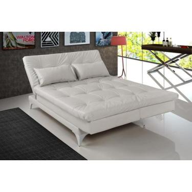 Imagem de Sofá Cama Versátil Pés de Alumínio - Império Estofados, Gelo 308
