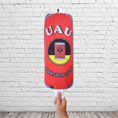 Imagem de Puxa Saco Porta Sacola Divertido Personalizado Com Gancho Para Cozinha