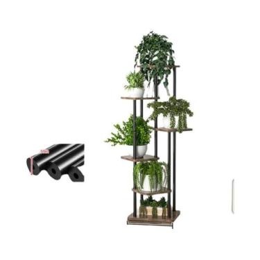 Imagem de Suporte De Madeira Para Plantas Com 4/5/6 Níveis, Prateleira Para Flor