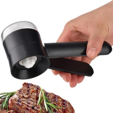 Imagem de Moedor de pimenta de cozinha - Moedor manual de sal e pimenta ajustável, moedor de tempero recarregável para cozinha e pimenta preta