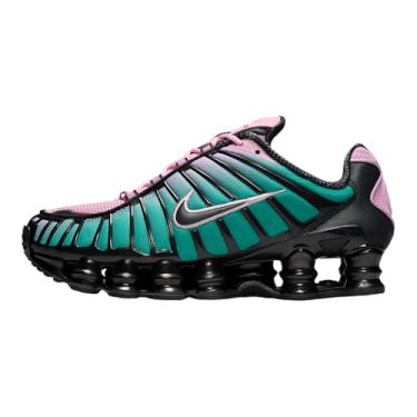 Imagem de Nike Shox TL Fade Tênis feminino (rosa ártico claro/off noir/verde netuno), Rosa ártico claro/Off Noir/Verde Netuno, 39