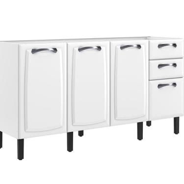 Imagem de Balcão Itatiaia Aço Sem Tampo Branco New Premium