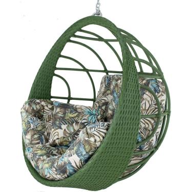 Imagem de Balanço Ninho Suspenso Hungria Verde E Maranta Bege