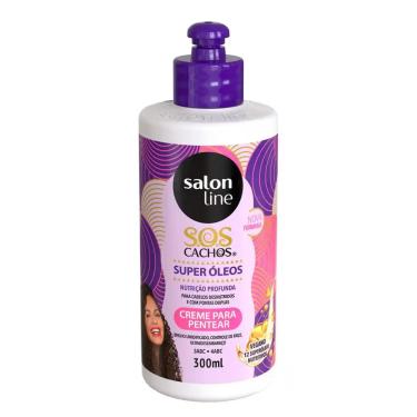 Imagem de Creme para Pentear Sos Cachos Super Óleos Salon Line 300Ml