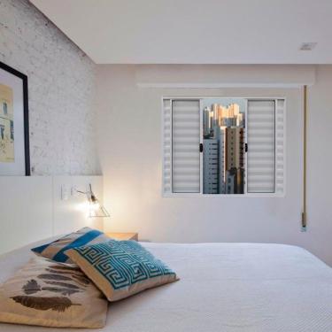 Imagem de Veneziana 6 Folhas De Correr S/grade 1.00 X 1.20 Alumínio Branco Linha Modular - Hale