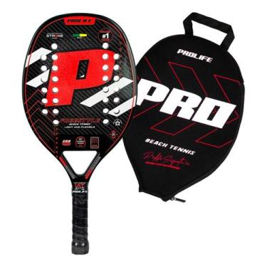 Imagem de Raquete Beach Tennis Freestyle - Prolife, Vermelho flúor