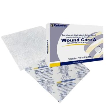Imagem de Curativo Estéril de Alginato de Calcio 10 X 10 CM Kit C/ 5 Unidades - 