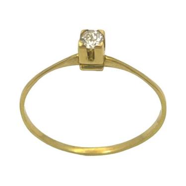 Imagem de Anel Solitário em Ouro 18K com Diamante 0,12ct - Justino Ribas, 24