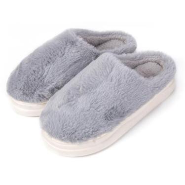 Imagem de Pantufa Adulto Conforto Peluciada Solado Emborrachada Quente - D Prese