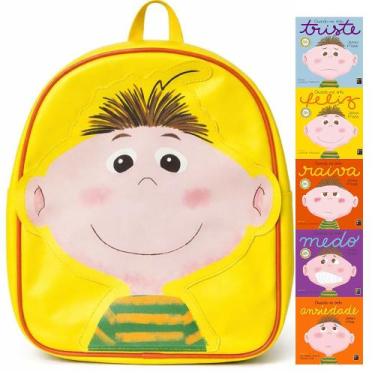 Imagem de Coleção Mochila Da Emoções Com 5 Livros Quando Eu Sinto Ansiedade Raiv