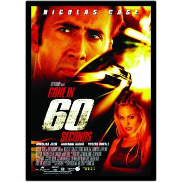 Imagem de Quadro Decorativo Filmes Cinema 60 Segundos Com Moldura