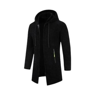 Imagem de Moletom Masculino Oversize Com Capuz E Manga Longa, Jaqueta De Inverno