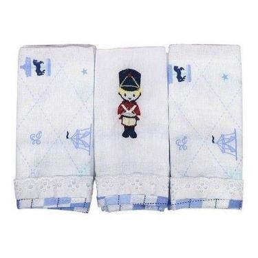 Imagem de Babete 32cm X 32cm Circus Loupiot Pacote Com 3 Unidades - - anjo da ma