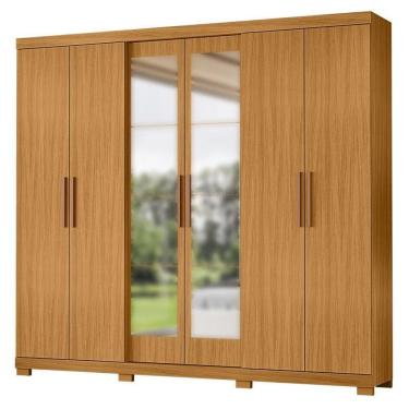 Imagem de Guarda Roupa Casal San Diego Carvalho Americano Com Espelho - Incorplac