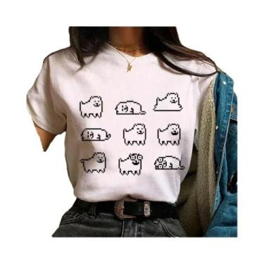 Imagem de Undertale camisetas femininas designer comic tshirt menina harajuku ro