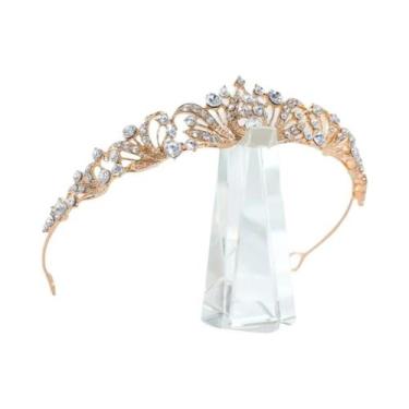 Imagem de Coroa de noiva feminina, coroa de rainha princesa bola de aniversário 