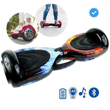 Imagem de Hoverboard 6.5 Infantil 2024 com LED, Bluetooth, Motor Brushless e Bat