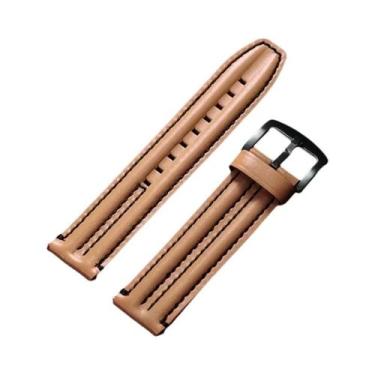 Imagem de Pulseiras De Couro De Vaca Unissex 20/22/24mm Para Relógios Seiko Omeg