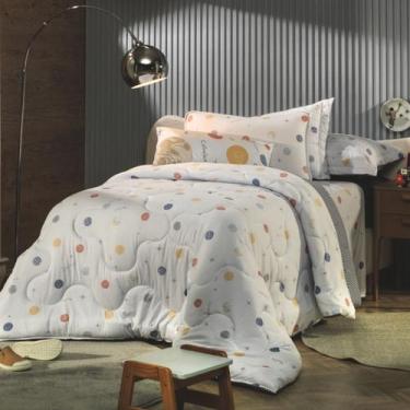 Imagem de Edredom Solteiro Malha Altenburg Infantil 100% Algodão, Astro Kids Edr
