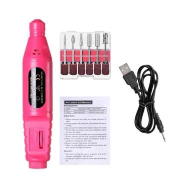 Imagem de Mini Lixadeira Elétrica Usb Para Unhas, Ferramenta Profissional De Pol