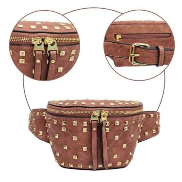 Imagem de Pochete Feminina Bolsa Cintura Ombro Transversal Casual Trabalho dia a