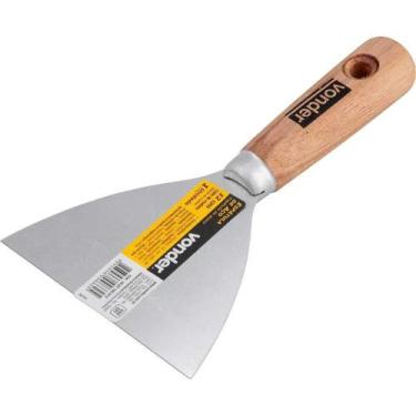Imagem de Espátula De Aço, 12 Cm, Com Cabo De Madeira, Vonder
