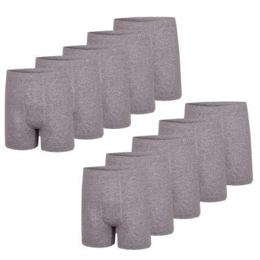 Imagem de 10 Cuecas Plus Size Boxer Masculina Trifil Sem Costura De Microfibra T