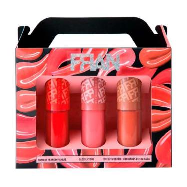 Imagem de Kit Gloss Fran by Franciny Ehlke Glosslicious 3 Unidades de 5ml cada