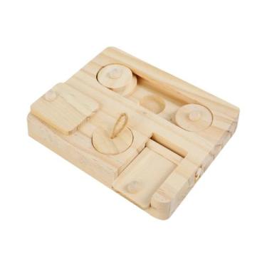 Imagem de Brinquedo De Madeira Para Roedores (Cobaia, Hamster, Coelho) - Dispens