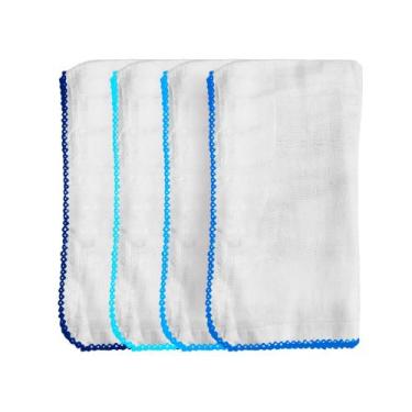 Imagem de 5 Fralda De Pano Pinte E Borde 70x70cm Cremer Com Croche, Masculino