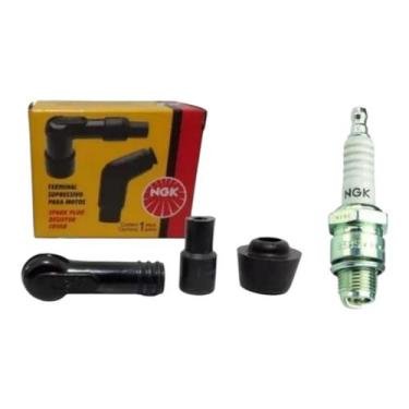 Imagem de Kit Cachimbo(ld05fp) + Vela(b8hs) Ngk Mobilete Bikelete Wmx