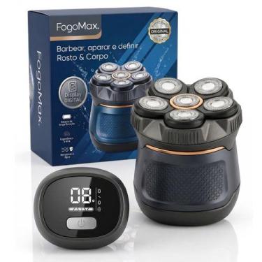 Imagem de Barbeador Elétrico Masculino 6D Recarregável USB Profissional Sem Fio 