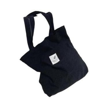 Imagem de Bolsa De Ombro Em Corduroy Para Mulheres, Bolsa Reutilizável Macia JIO