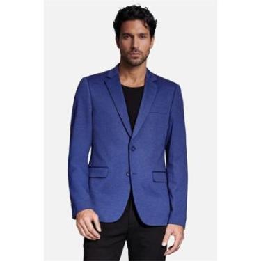 Imagem de Paletó Aramis Malha Mescla Super Slim Azul Medio-Masculino